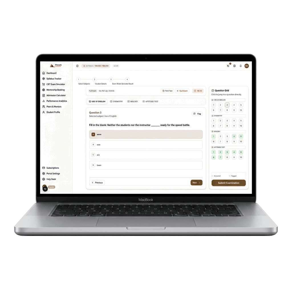 Pinnacle Academia Student Portal Mockup